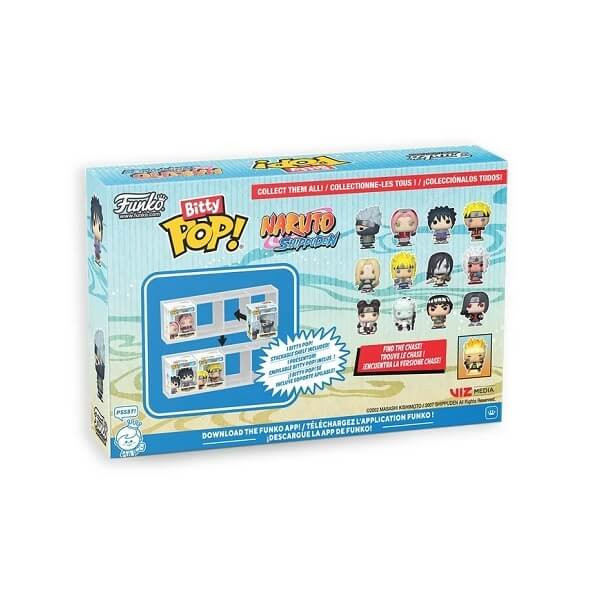 Funko Bitty POP! Naruto: Shippuden - Tenten, Madara (6th Paths), Might Guy, Itachi Uchiha 4-Pack Vinyl Figures