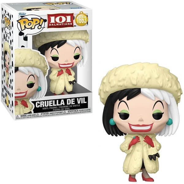 Funko POP Disney One Hundred and One Dalmatians - Cruella de Vil 1663 Vinyl Figure
