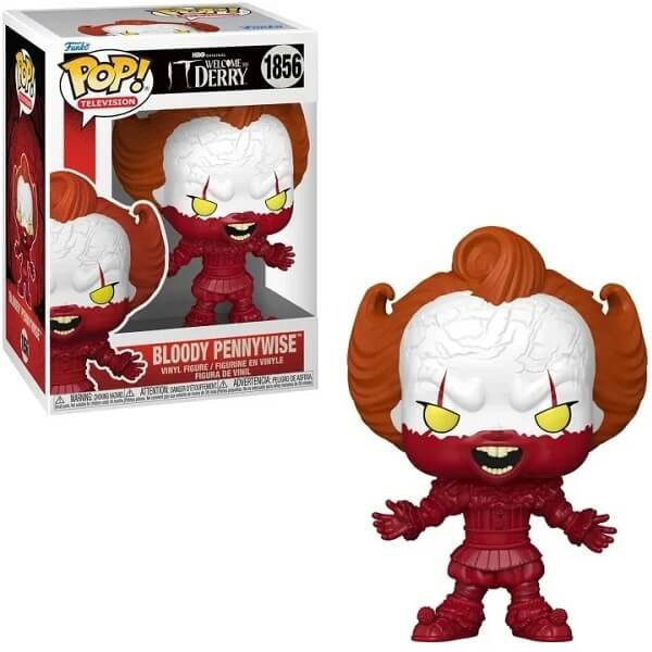 Funko POP Television It-Welcome to Derry - Bloody Pennywise 1856 Vinyl Figure