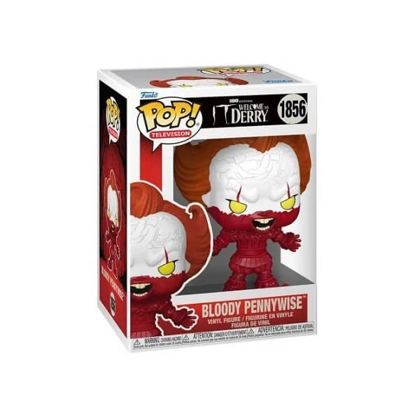 Funko POP Television It-Welcome to Derry - Bloody Pennywise 1856 Vinyl Figure