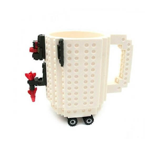 Πλαστική Κούπα DIY με Τουβλάκια – Μπεζ 