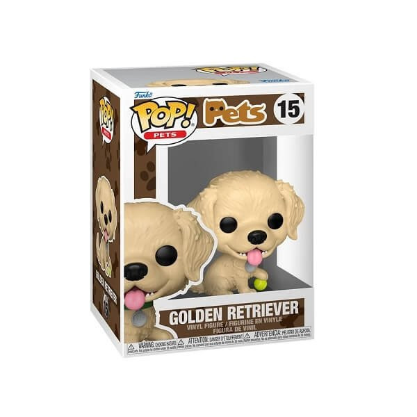 Funko POP Pets - Golden Retriever 15 Vinyl Figure
