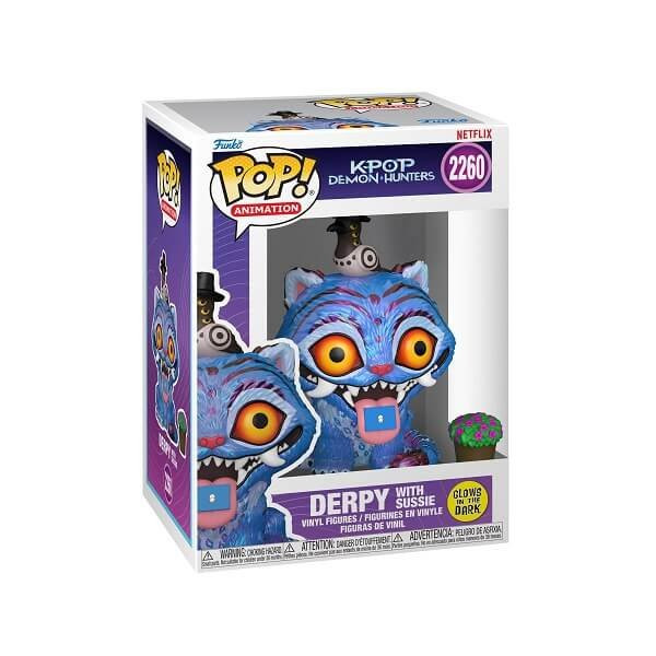 Funko POP Animation KPop Demon Hunters - Derpy with Sussie GitD 2260 Vinyl Figure 