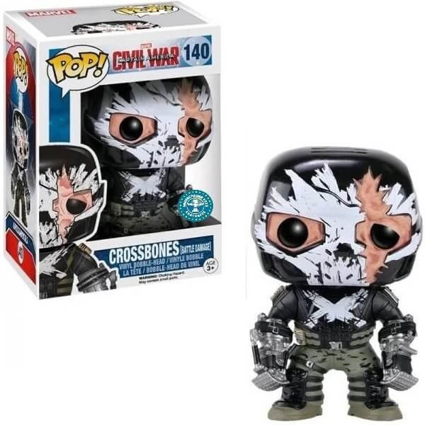 Funko POP Movies Captain America Civil War - Crossbones (Battle Damage) 140 Bobble-Head Underground Toys Exclusive