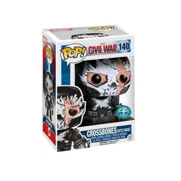 Funko POP Movies Captain America Civil War - Crossbones (Battle Damage) 140 Bobble-Head Underground Toys Exclusive