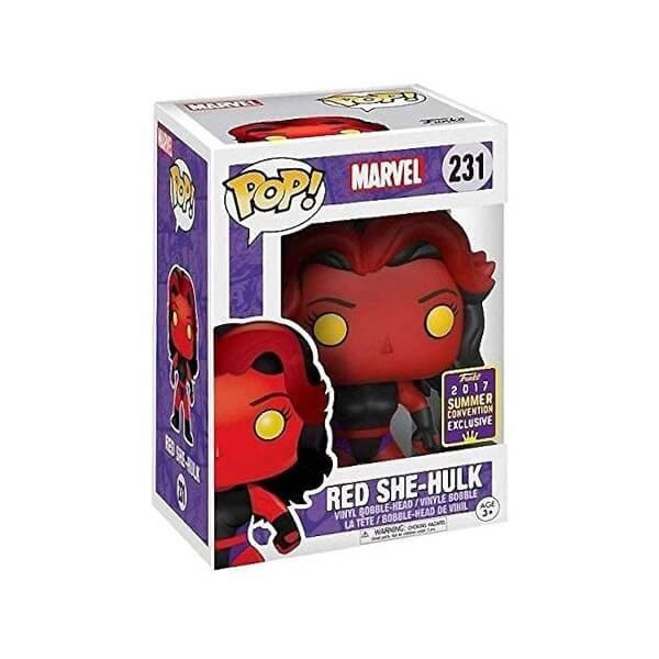 Funko POP Marvel - Red She-Hulk 231 Bobble-Head 2017 Summer Convention Exclusive