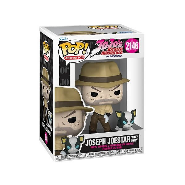 Funko POP Animation JoJo’s Bizarre Adventure - Joseph Joestar with Iggy 2146 Vinyl Figure