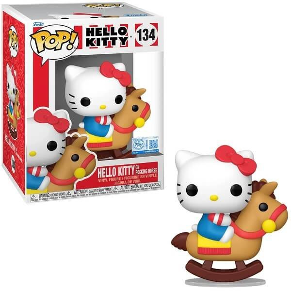 Funko POP Hello Kitty - Hello Kitty on Rocking Horse 134 Vinyl Figure Special Edition Exclusive