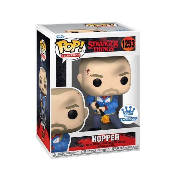 Funko POP Television Stranger Things - Hopper 1253 Vinyl Figure Funko Shop Exclusive