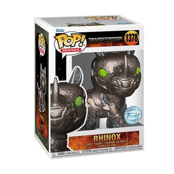 Funko POP Movies Transformers The Rise of the Beasts - Rhinox 1378 Vinyl Figure Special Edition Exclusive