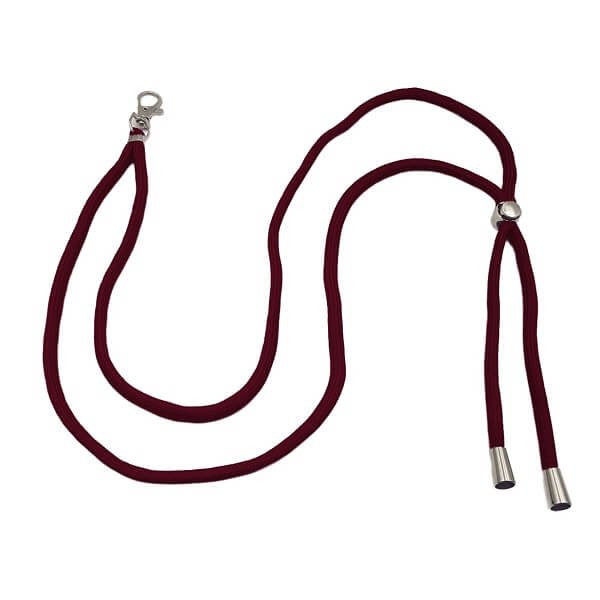 Λουράκι Λαιμού Lanyard για Κινητό με Μεταλλικό Γάντζο 75cm - Μπορντώ 