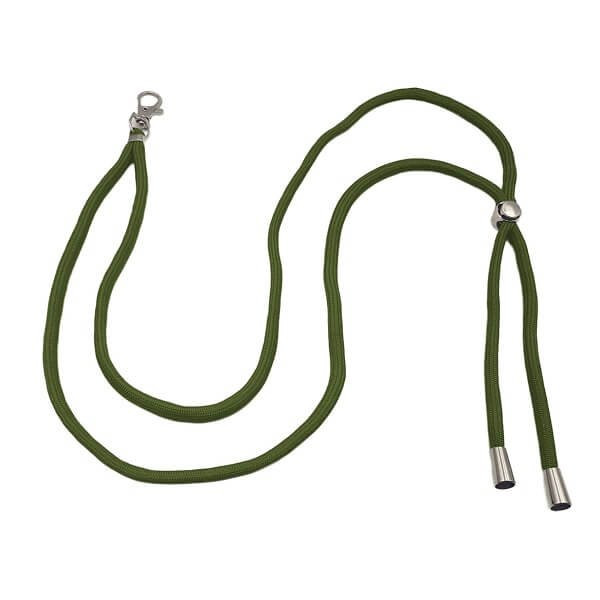 Λουράκι Λαιμού Lanyard για Κινητό με Μεταλλικό Γάντζο 75cm - Λαδί