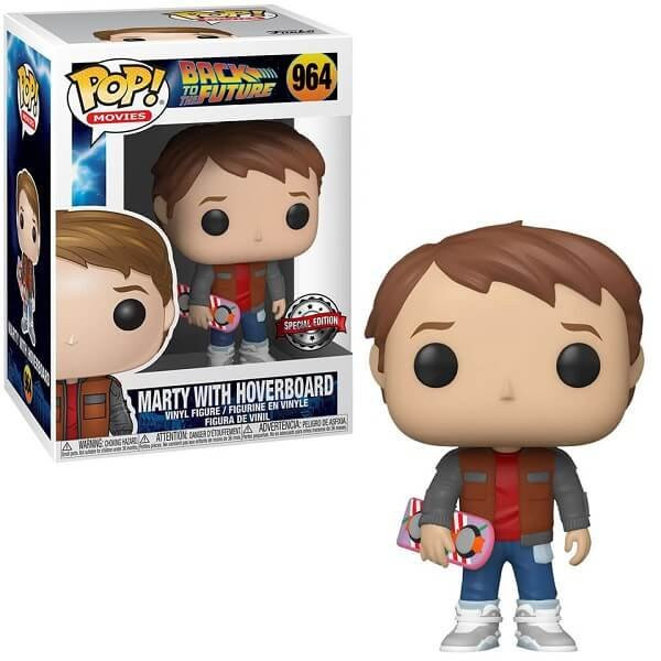 Funko POP Movies Back to the Future - Marty with Hoverboard 964 Vinyl Figure Special Edition Exclusive 
