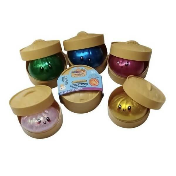 Mystery Αντιστρες Dumpling Glitter Squishy σε Καλαθάκι