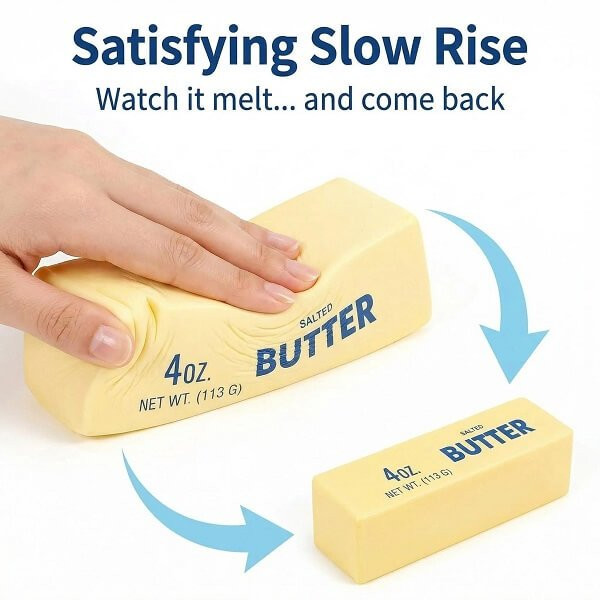 Squishy Παιχνίδι Αντιστρες Βούτηρο - Butter Squeeze Squishy Antistress