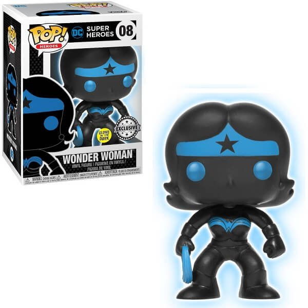 Funko POP Heroes DC Super Heroes - Wonder Woman 08 GitD Vinyl Figure Special Edition Exclusive