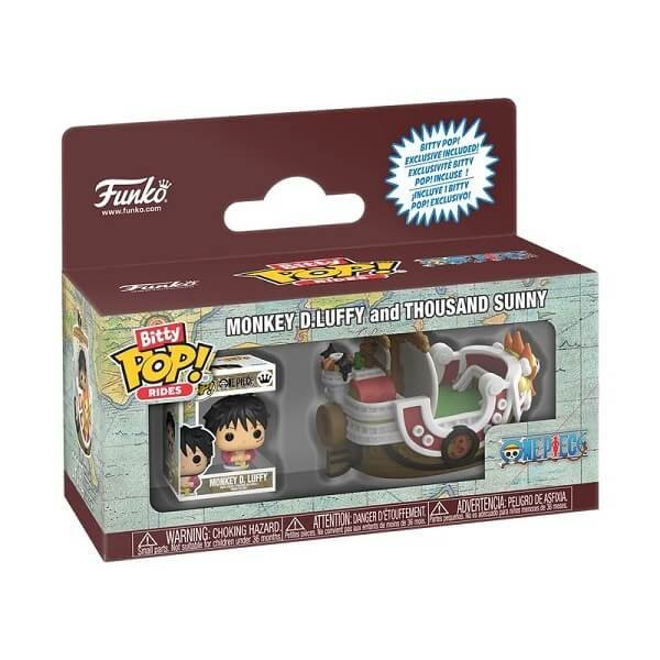 Funko Bitty POP Rides One Piece - Monkey D. Luffy and Thousand Sunny Vinyl Figure