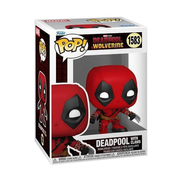 Funko POP Marvel Studios Deadpool & Wolverine - Deadpool with Claws 1583 Bobble-Head
