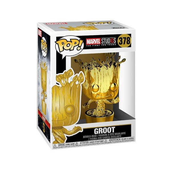 Funko POP Marvel Studios: The First Ten Years - Groot 378 Bobble-Head