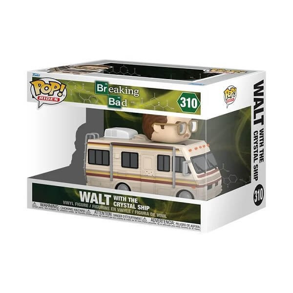 Funko POP Rides Breaking Bad - Walt with the Crystal Ship 310 Vinyl Figure 