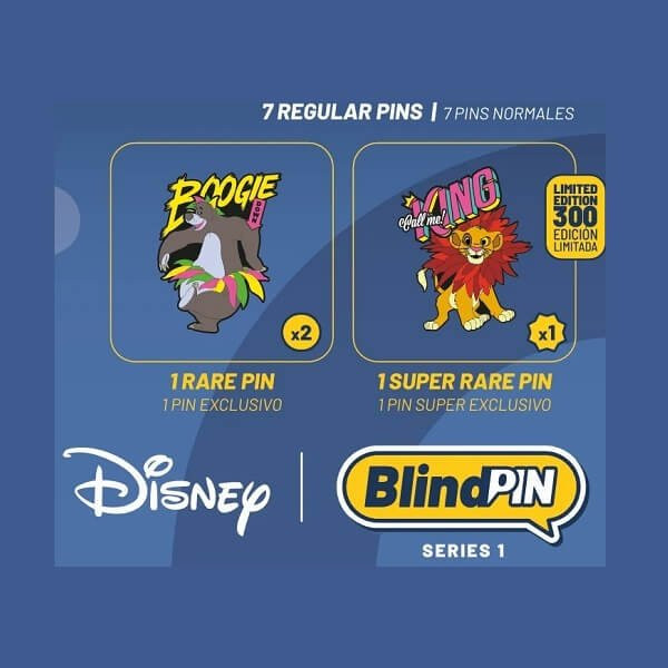 Erik. BlindPin - Disney Series 1 Mystery Badge