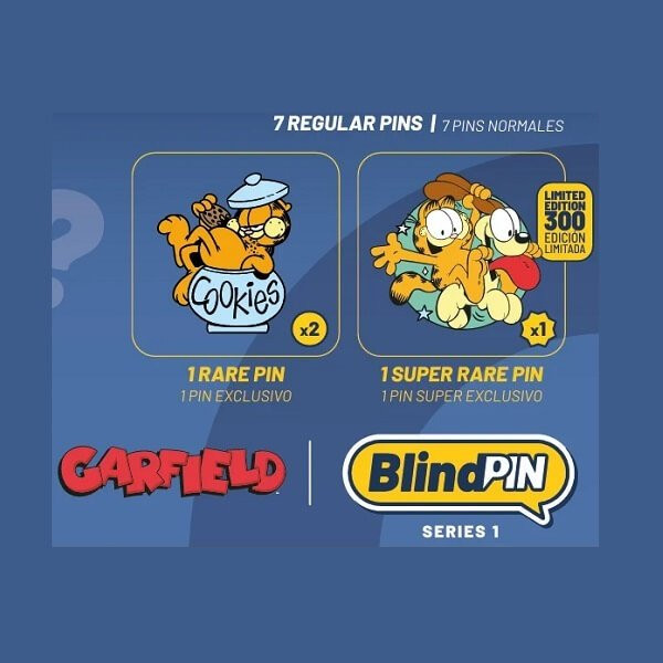 Erik. BlindPin - Nickelodeon Garfield Series 1 Mystery Badge