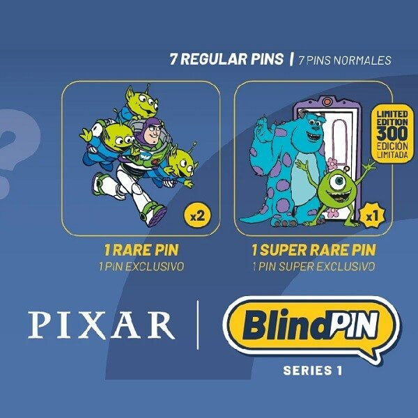 Erik. BlindPin - Pixar Series 1 Mystery Badge