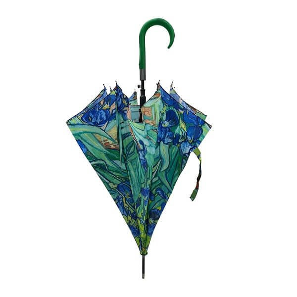 Ομπρέλα Αυτόματη Vincent van Gogh - Irises 105cm 8 Ακτινών - Πράσινο