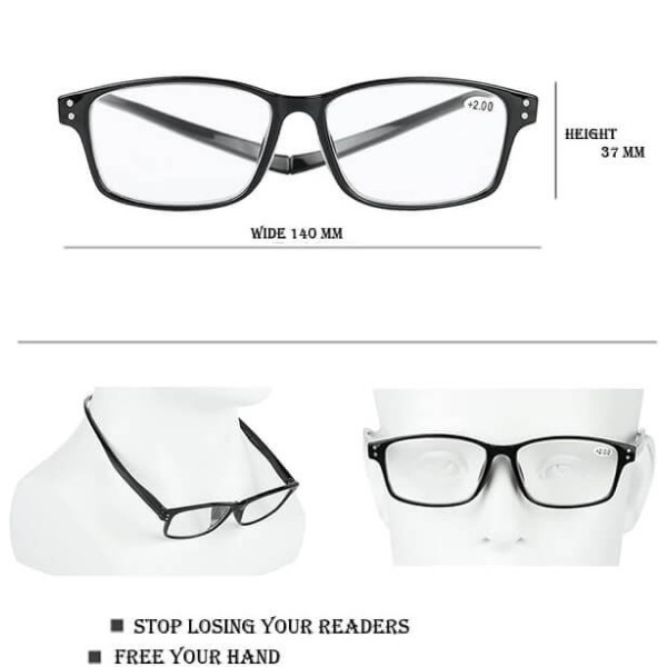Γυαλιά Πρεσβυωπίας Long Arm με Μαγνήτη +4.00 - Ταρταρούγα