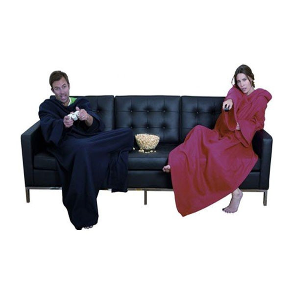 Κουβέρτα με Μανίκια Snuggle Super Soft Fleece - Μπλε